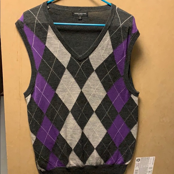 mens argyle sweater vest